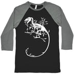 Floral Dinosaur Baseball Tee