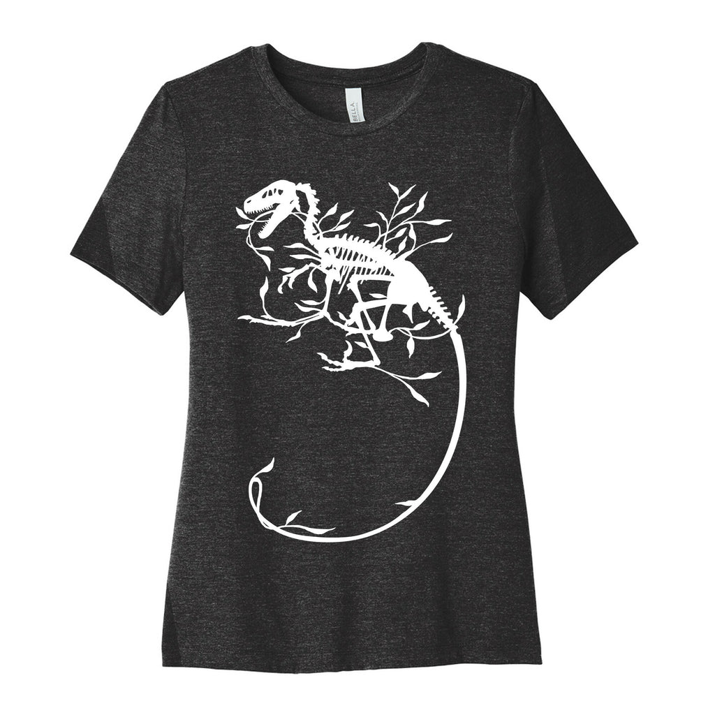 Floral Dinosaur Women's Cotton Tee