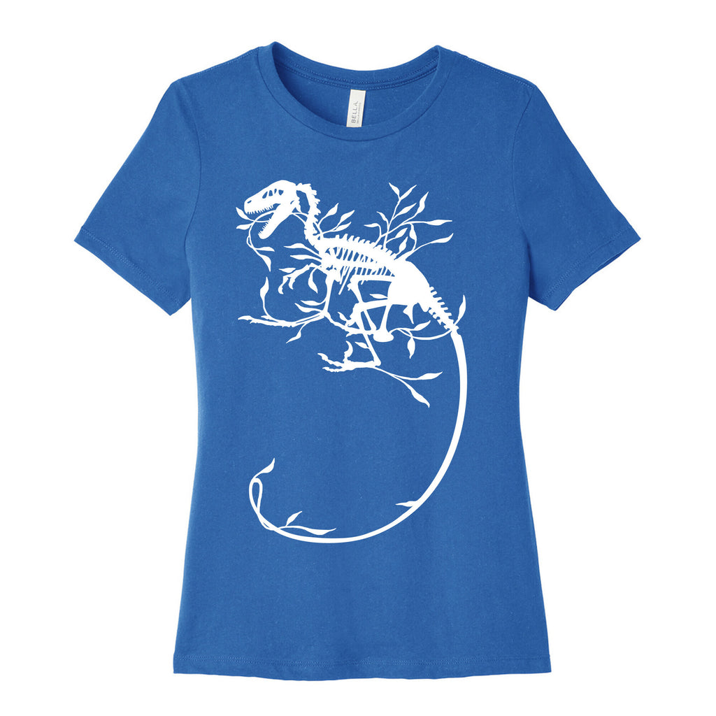 Floral Dinosaur Women's Cotton Tee