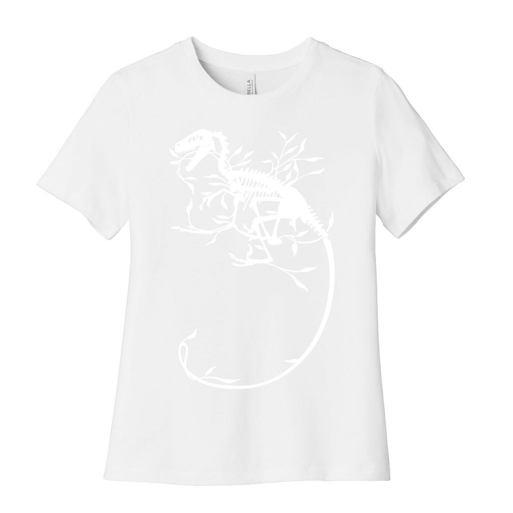 Floral Dinosaur Women's Cotton Tee