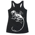 Floral Dinosaur Racerback Tank