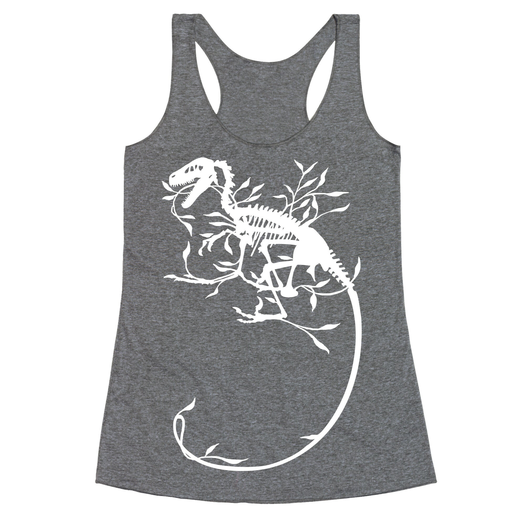 Floral Dinosaur Racerback Tank