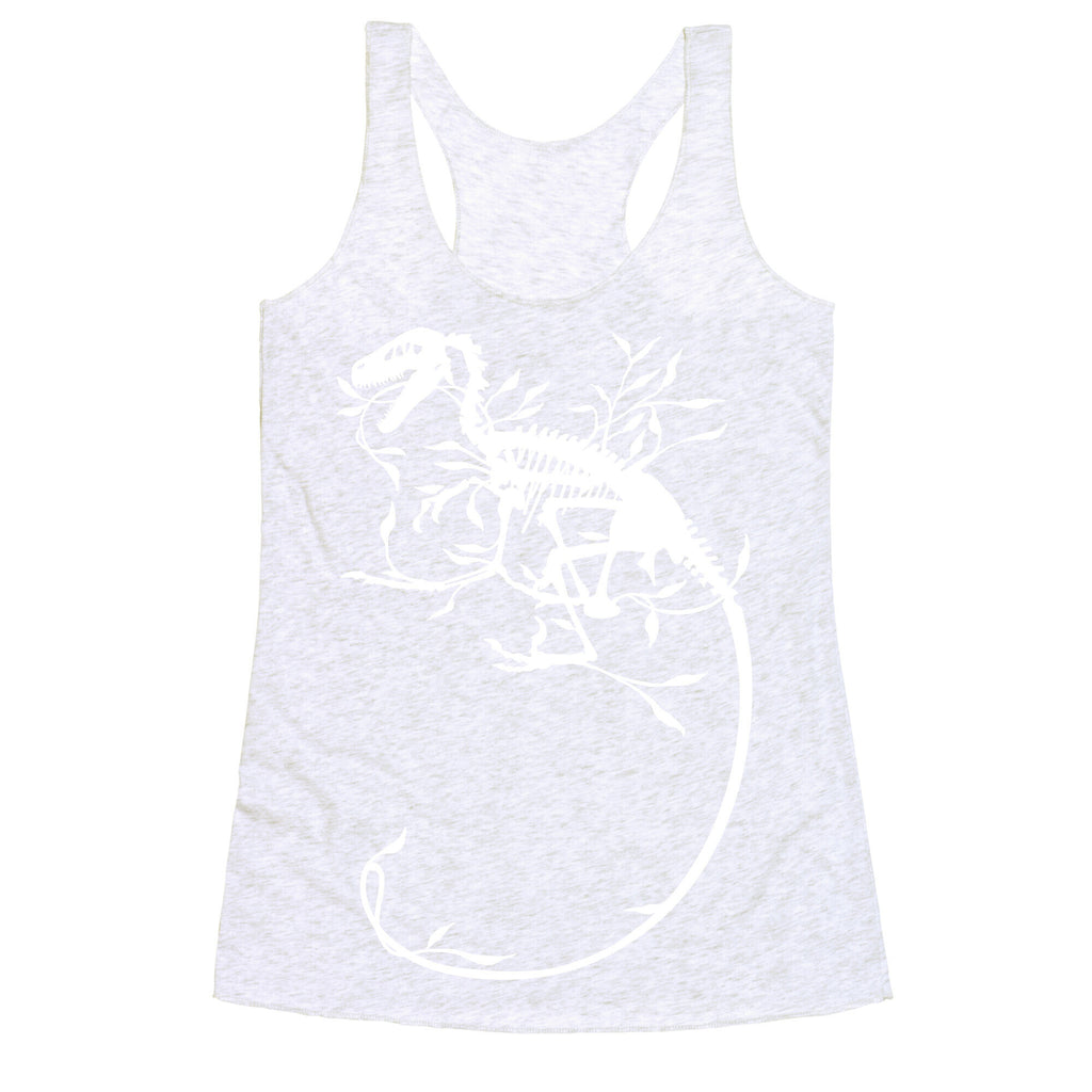 Floral Dinosaur Racerback Tank