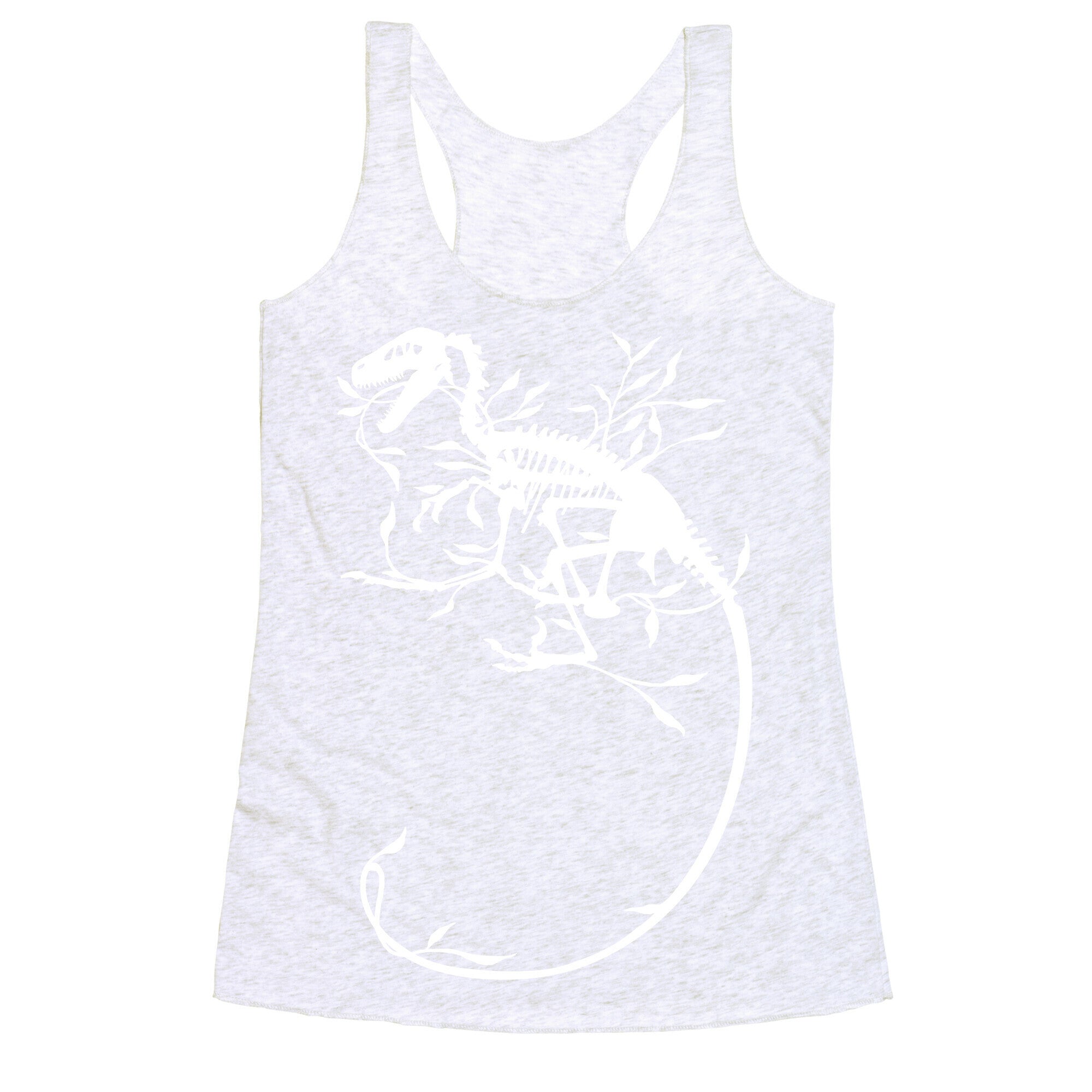 Floral Dinosaur Racerback Tank