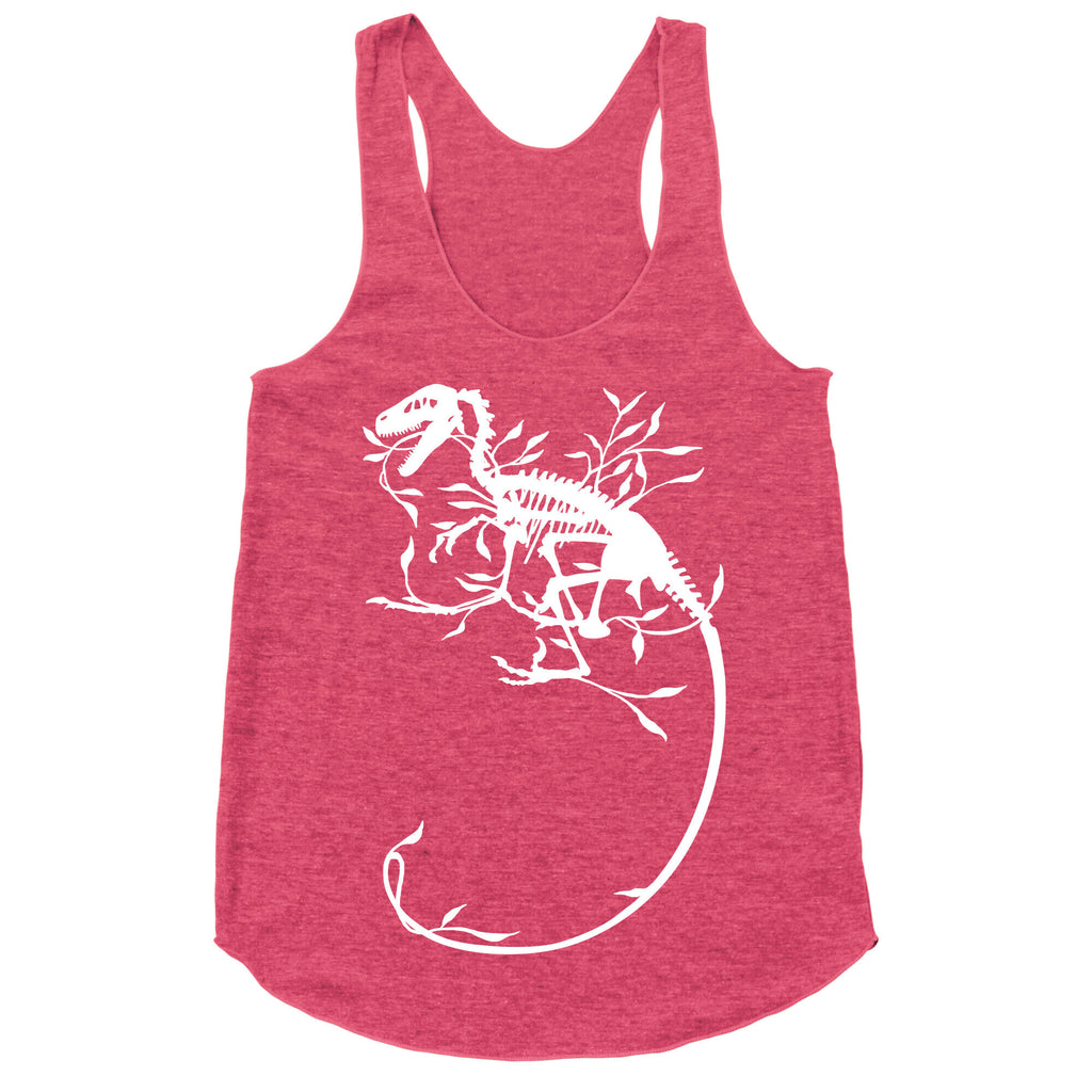 Floral Dinosaur Racerback Tank