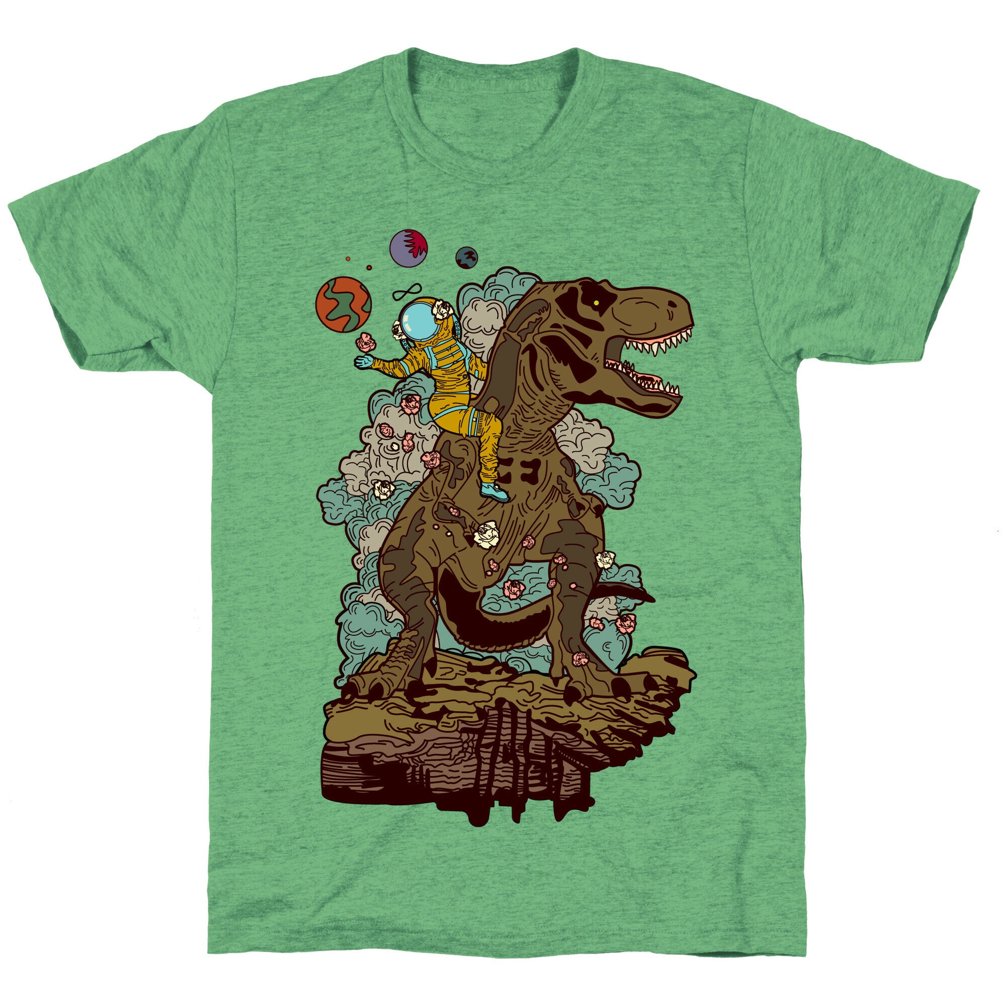 Dinosaur Strength Tarot Unisex Triblend Tee