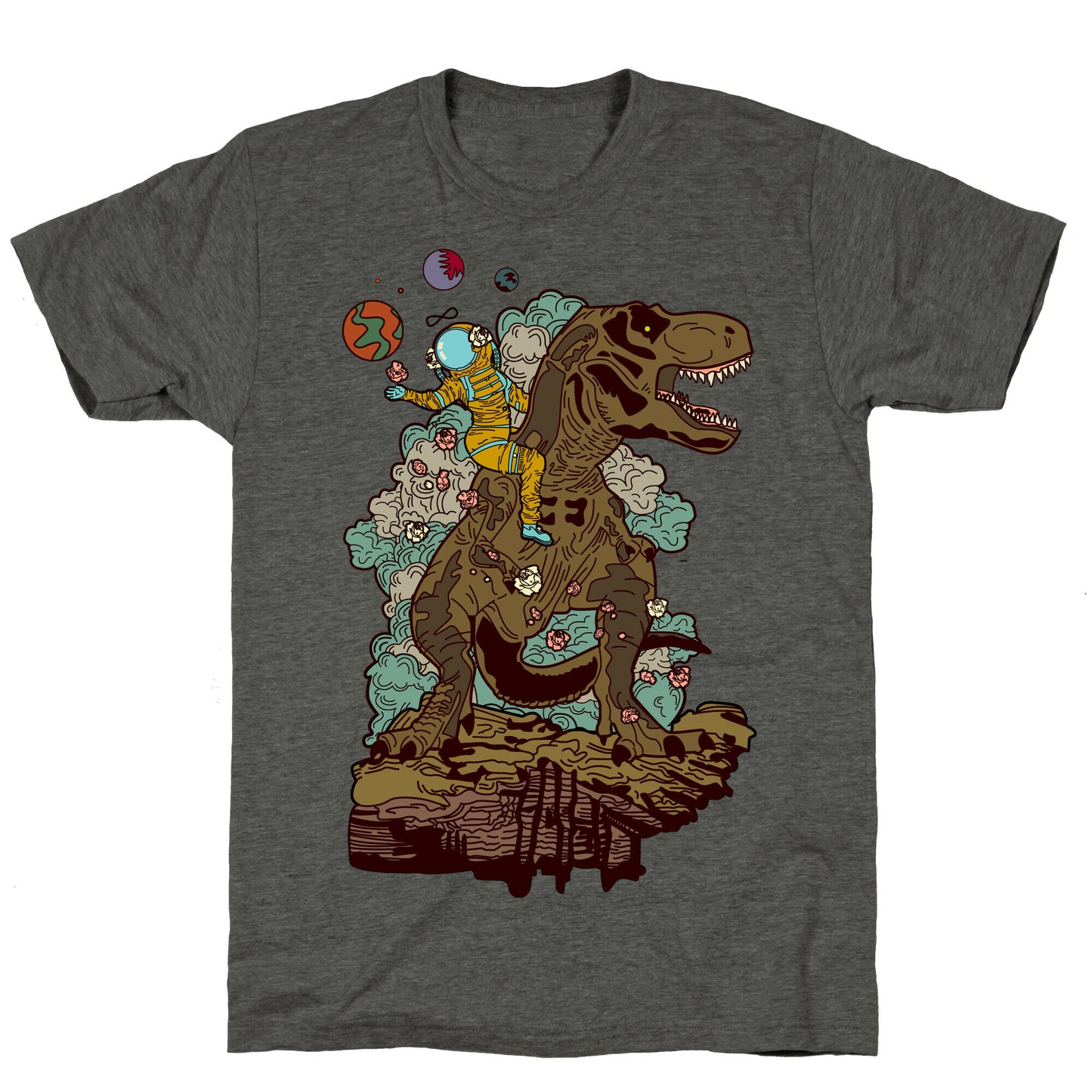 Dinosaur Strength Tarot Unisex Triblend Tee