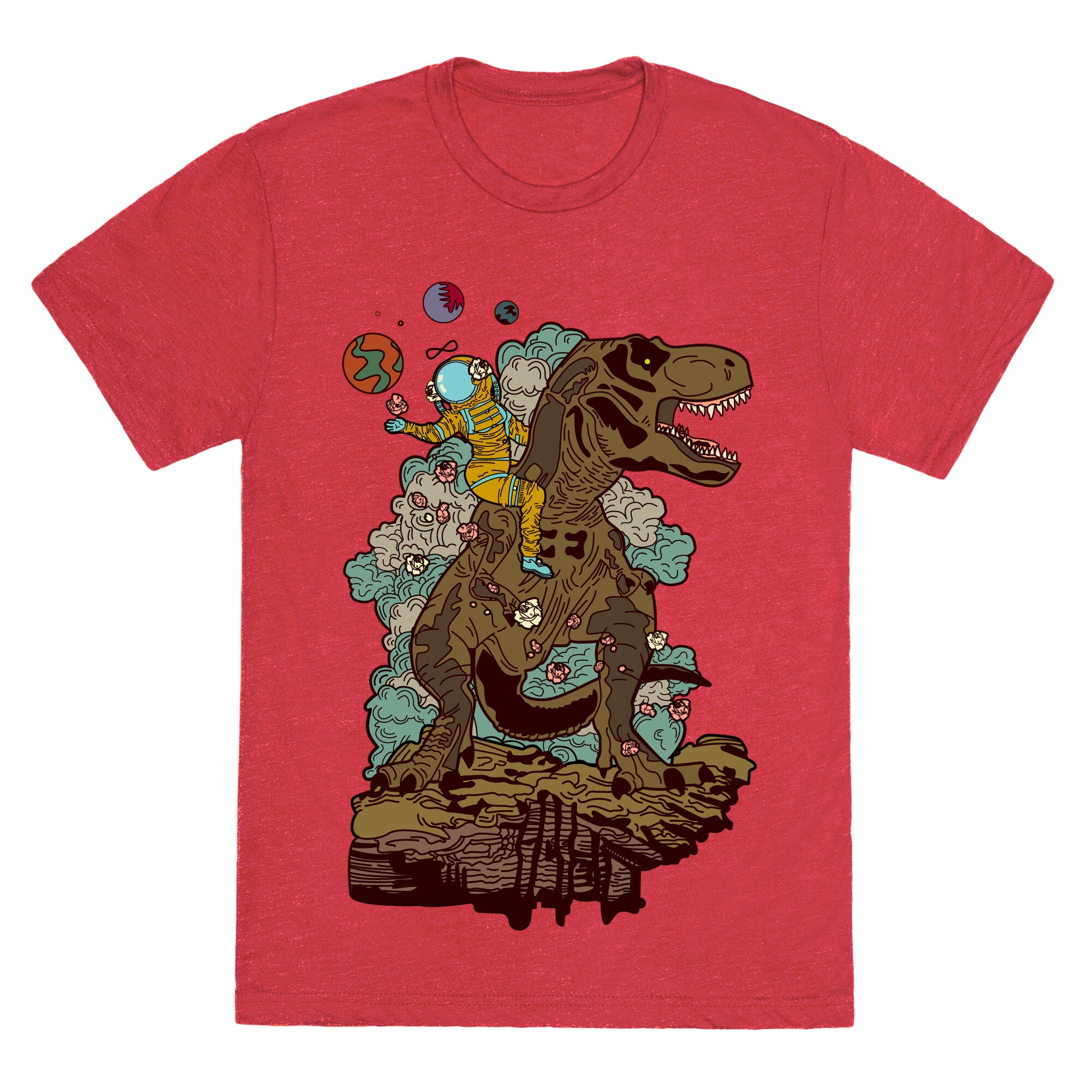 Dinosaur Strength Tarot Unisex Triblend Tee