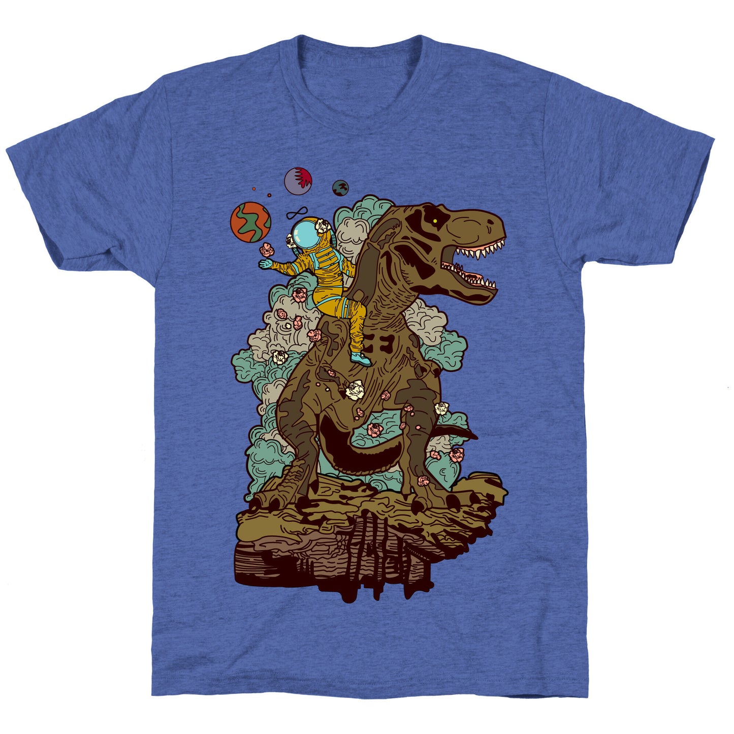 Dinosaur Strength Tarot Unisex Triblend Tee