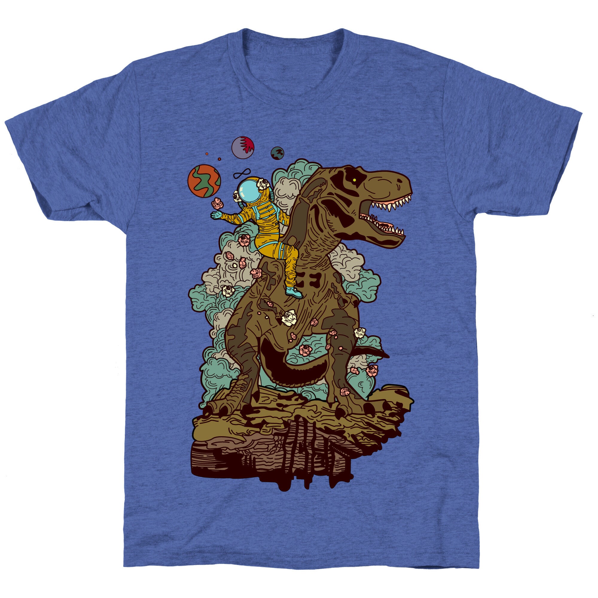 Dinosaur Strength Tarot Unisex Triblend Tee