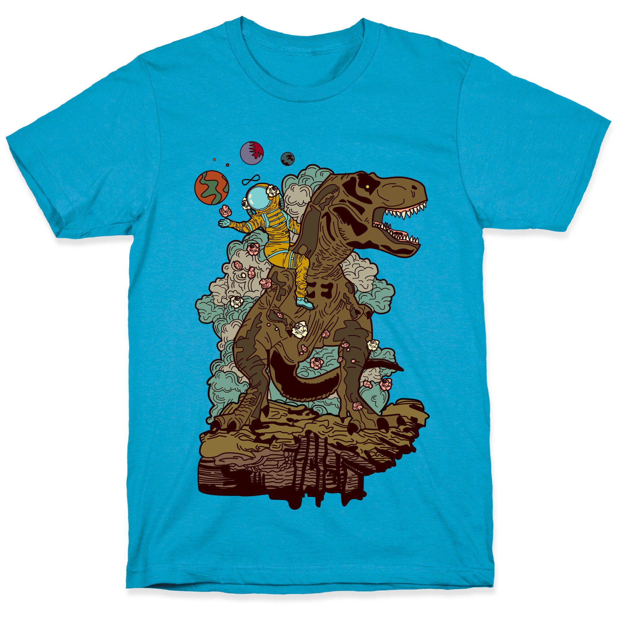 Dinosaur Strength Tarot Unisex Triblend Tee