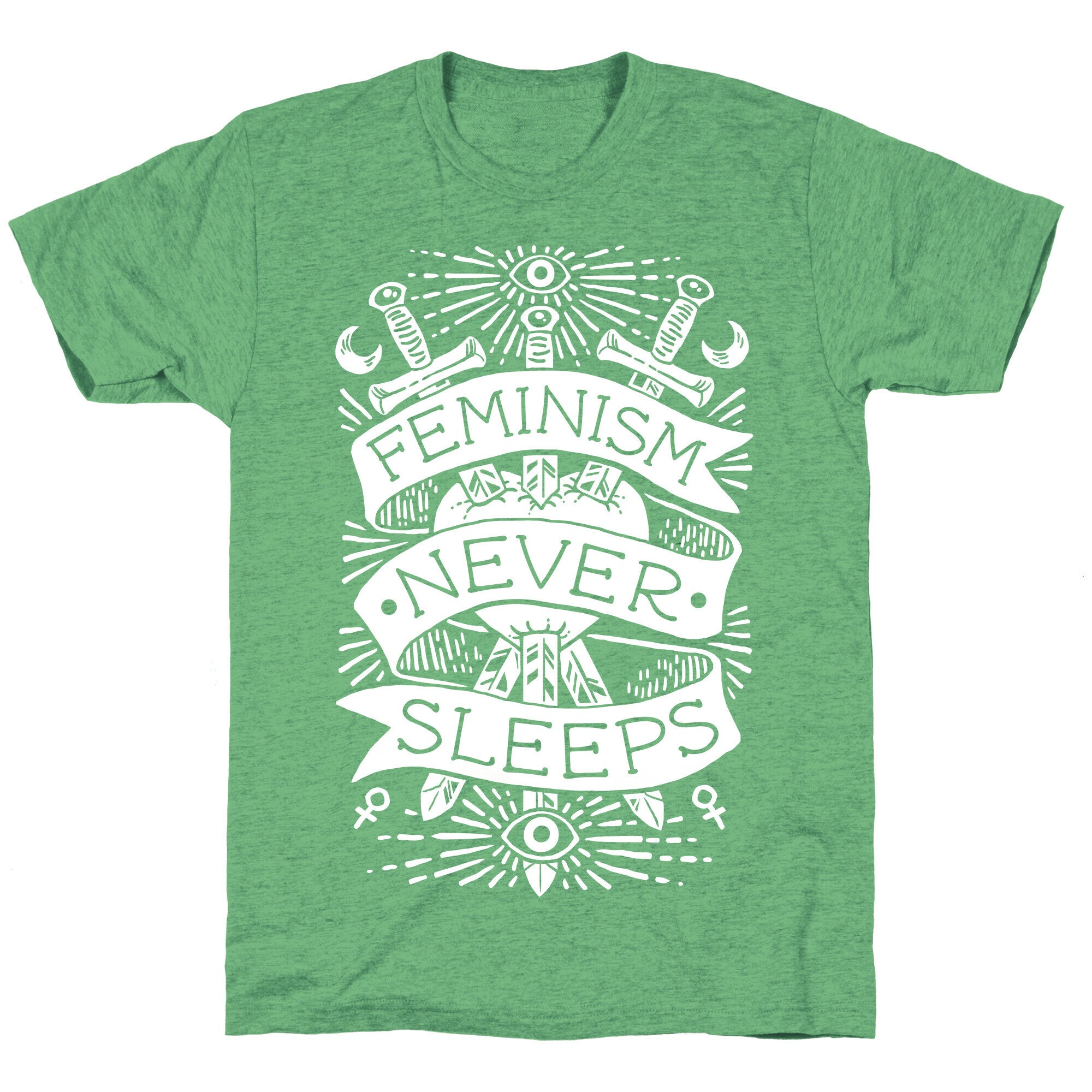 Feminism Never Sleeps Unisex Triblend Tee