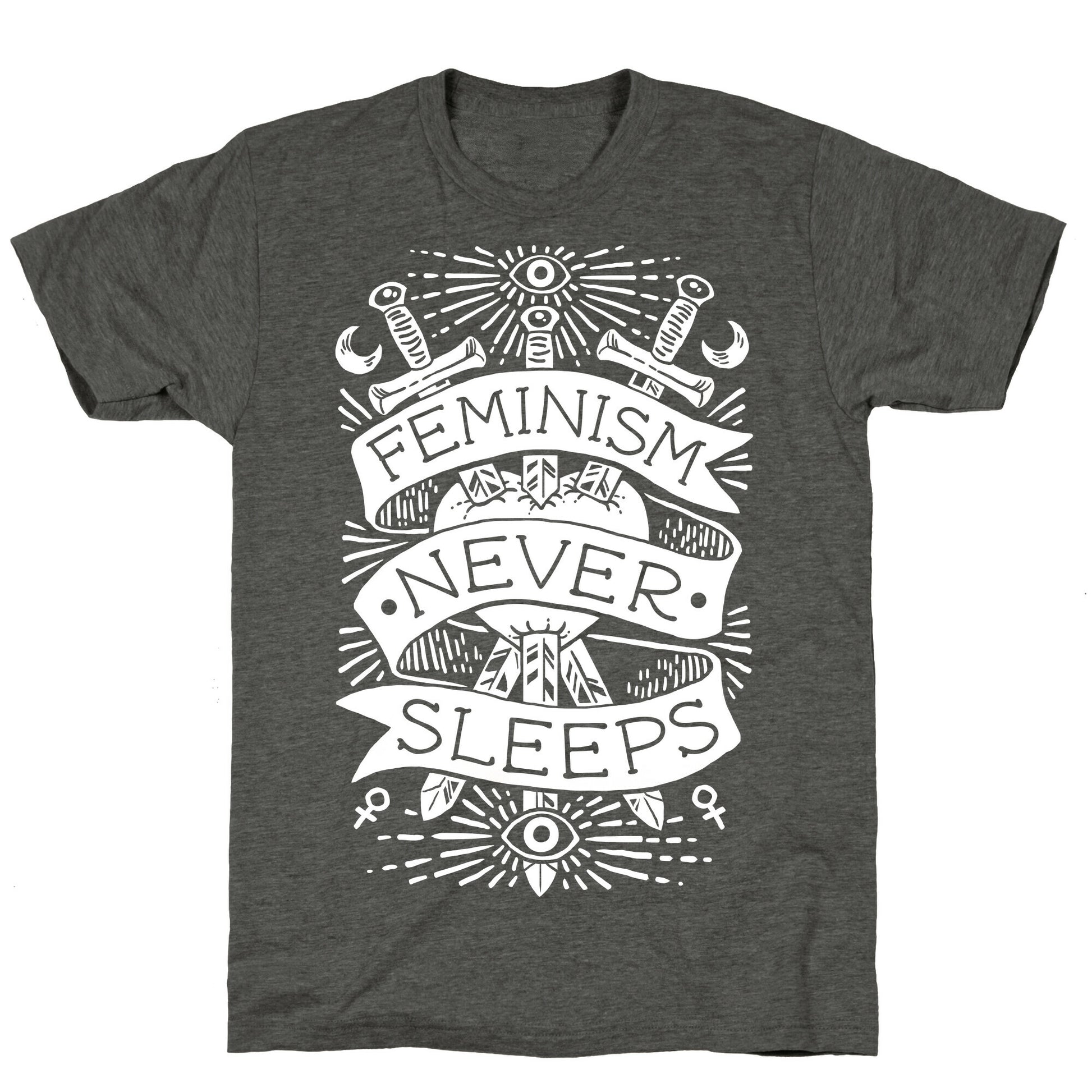Feminism Never Sleeps Unisex Triblend Tee