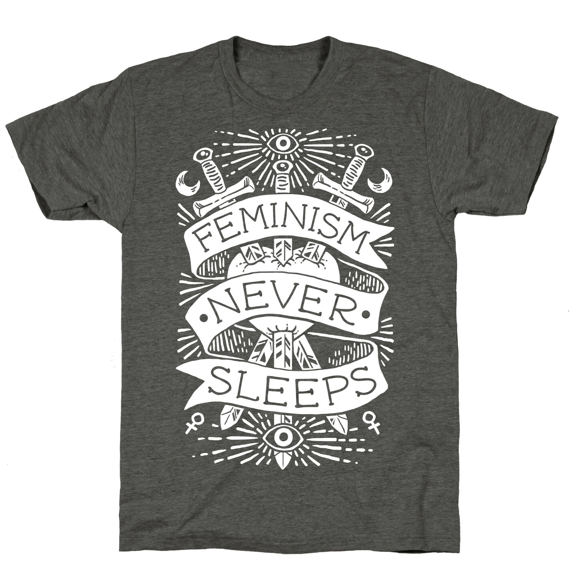 Feminism Never Sleeps Unisex Triblend Tee