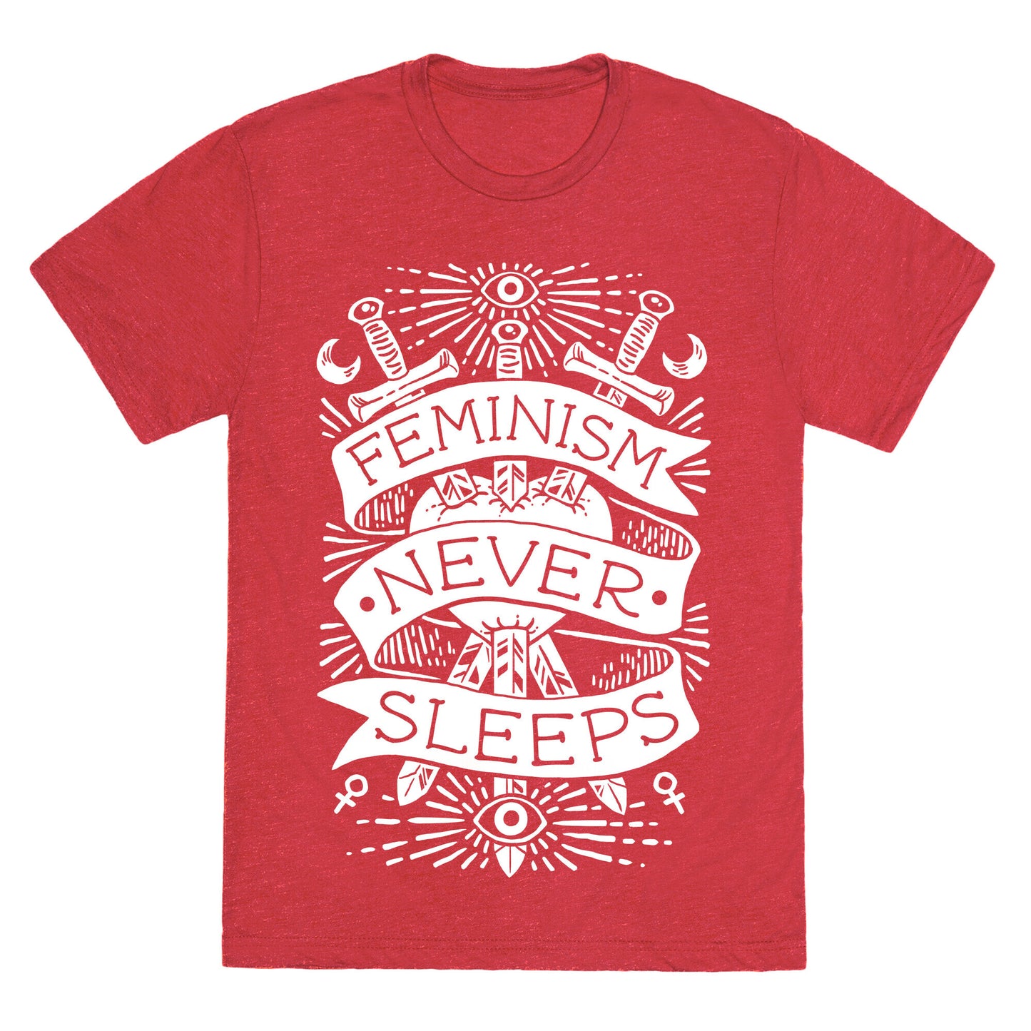 Feminism Never Sleeps Unisex Triblend Tee