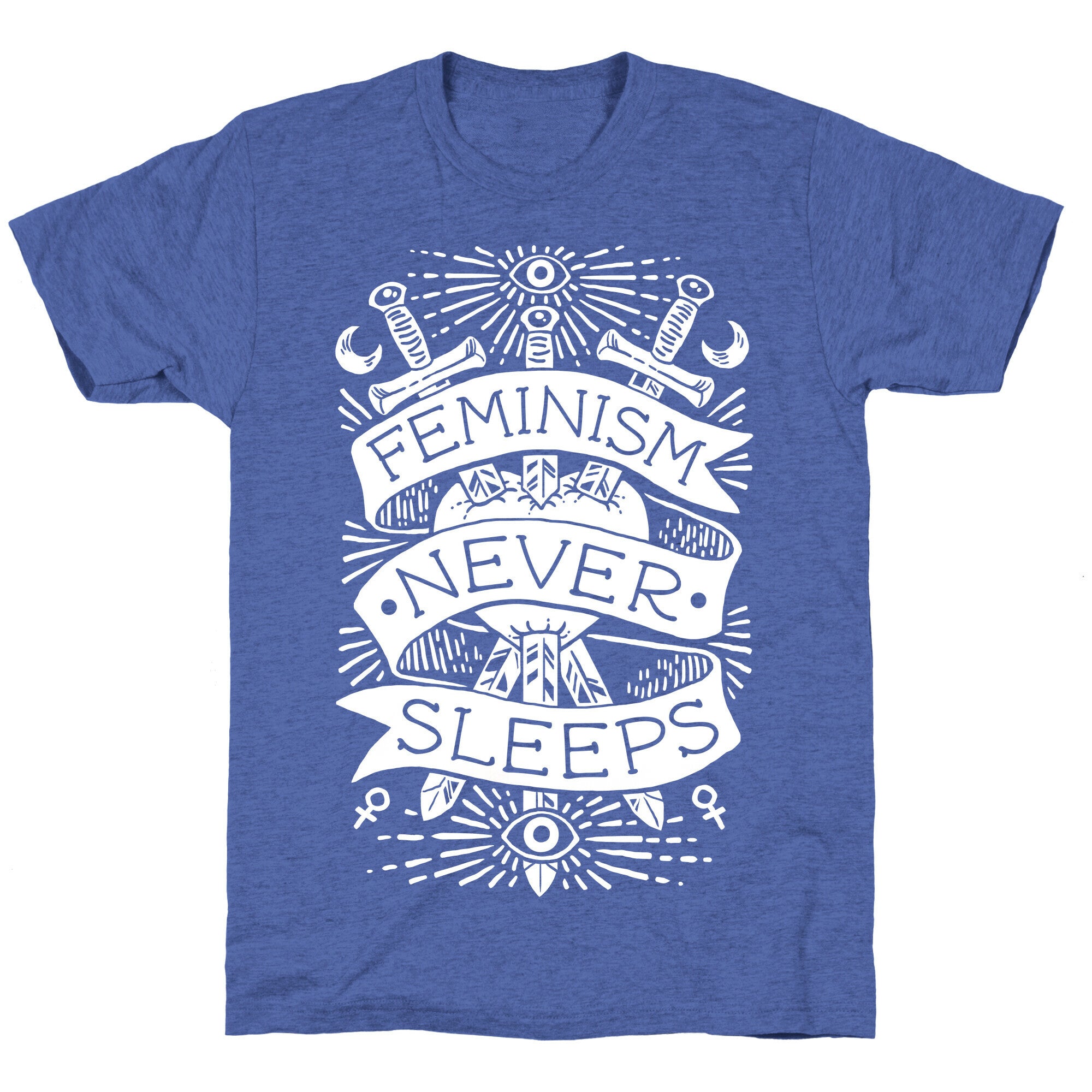 Feminism Never Sleeps Unisex Triblend Tee
