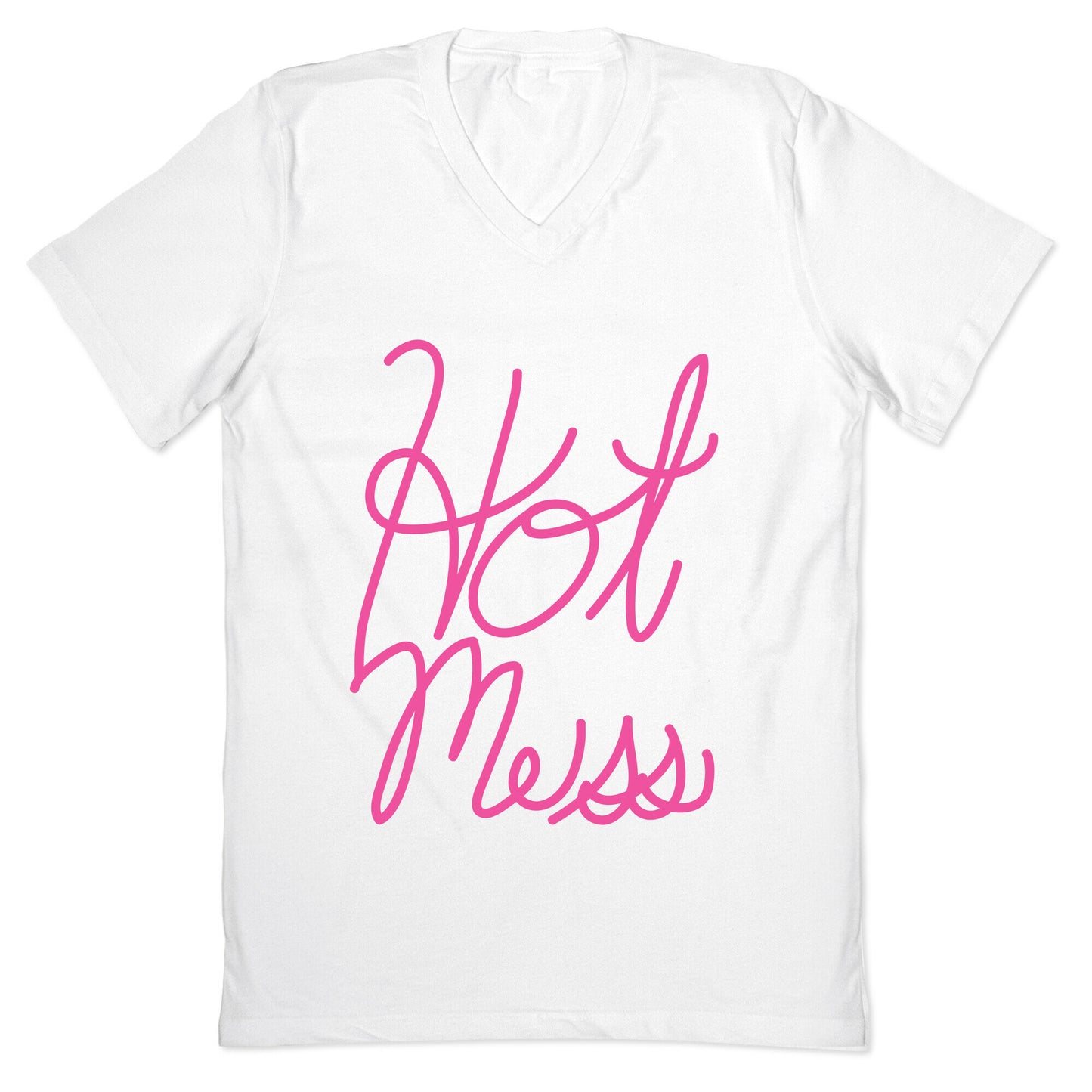 Hot Mess (Script) V-Neck