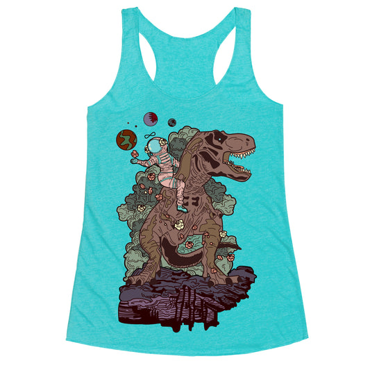 Dinosaur Strength Tarot Racerback Tank