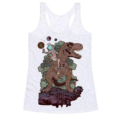 Dinosaur Strength Tarot Racerback Tank