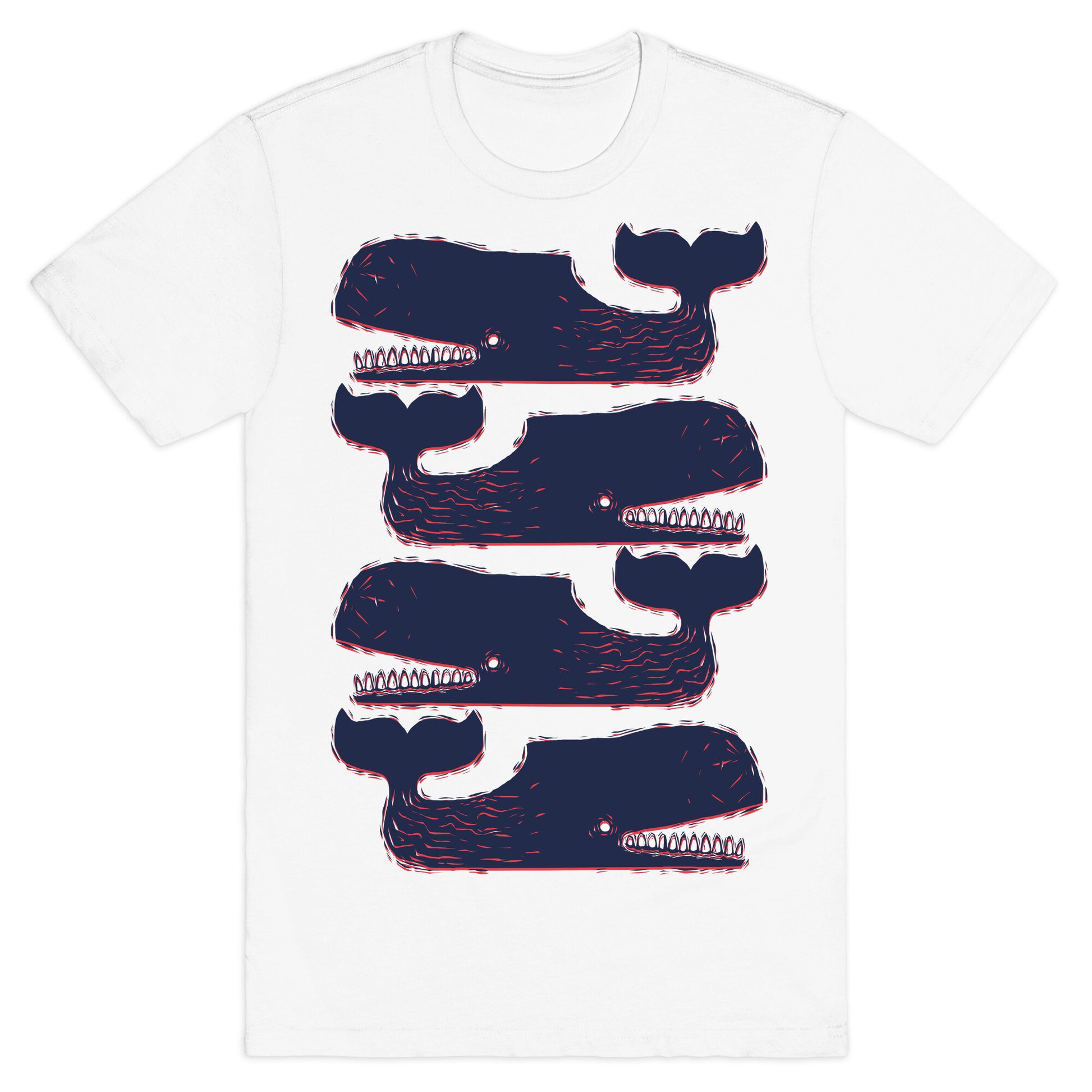 Vintage Nautical Whales T-Shirt