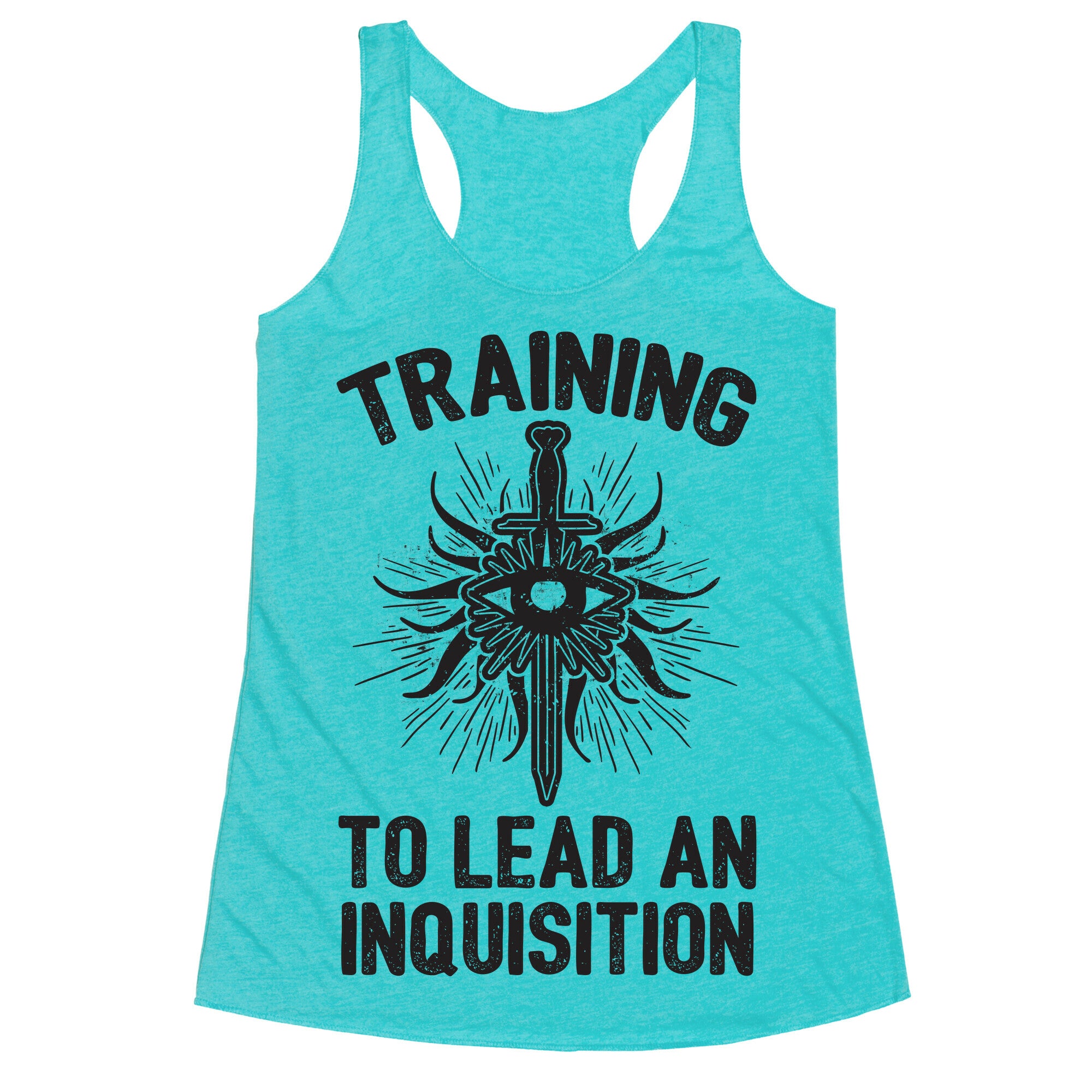 Training To Lead An Inquisition Racerback Tank