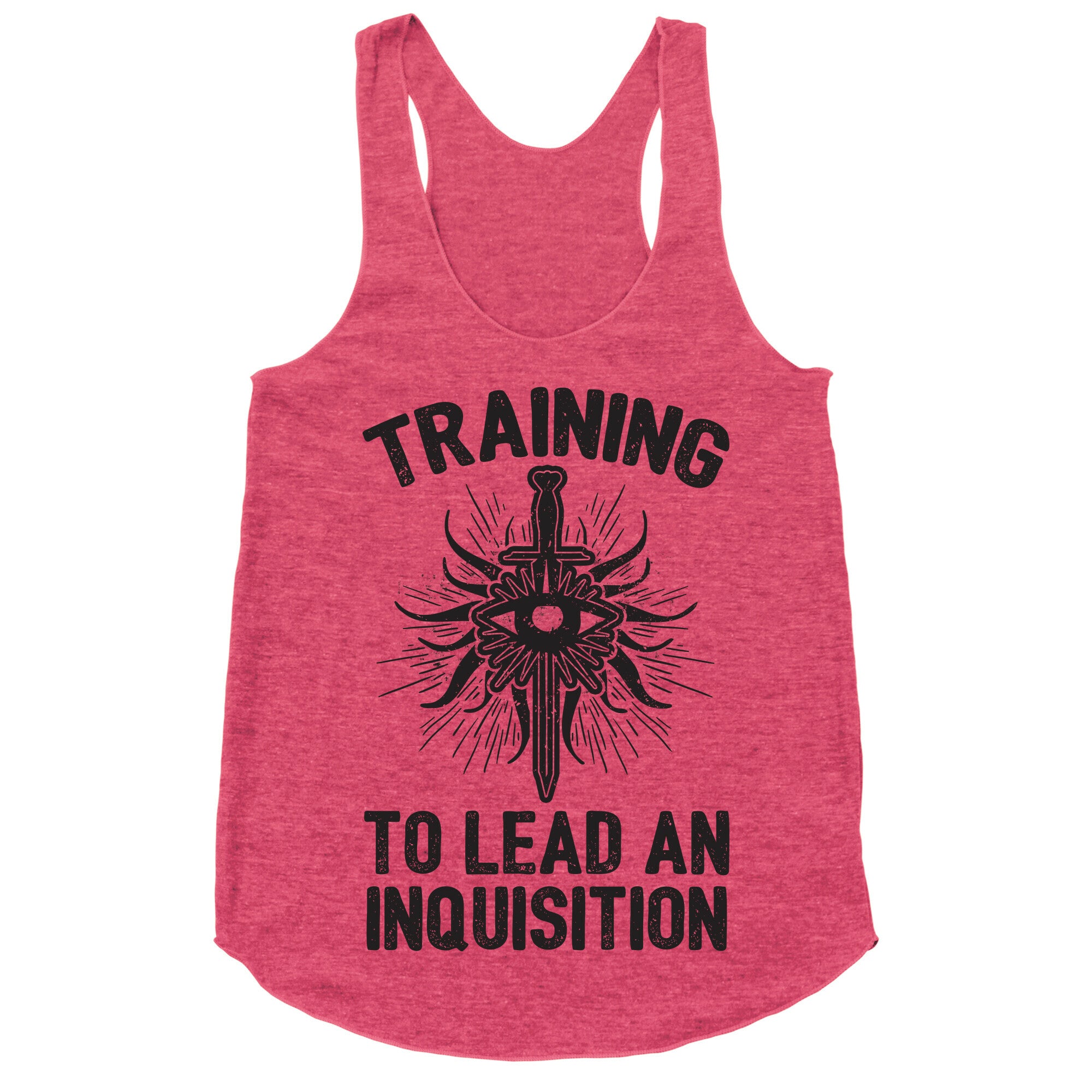 Training To Lead An Inquisition Racerback Tank