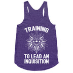 Training To Lead An Inquisition Racerback Tank
