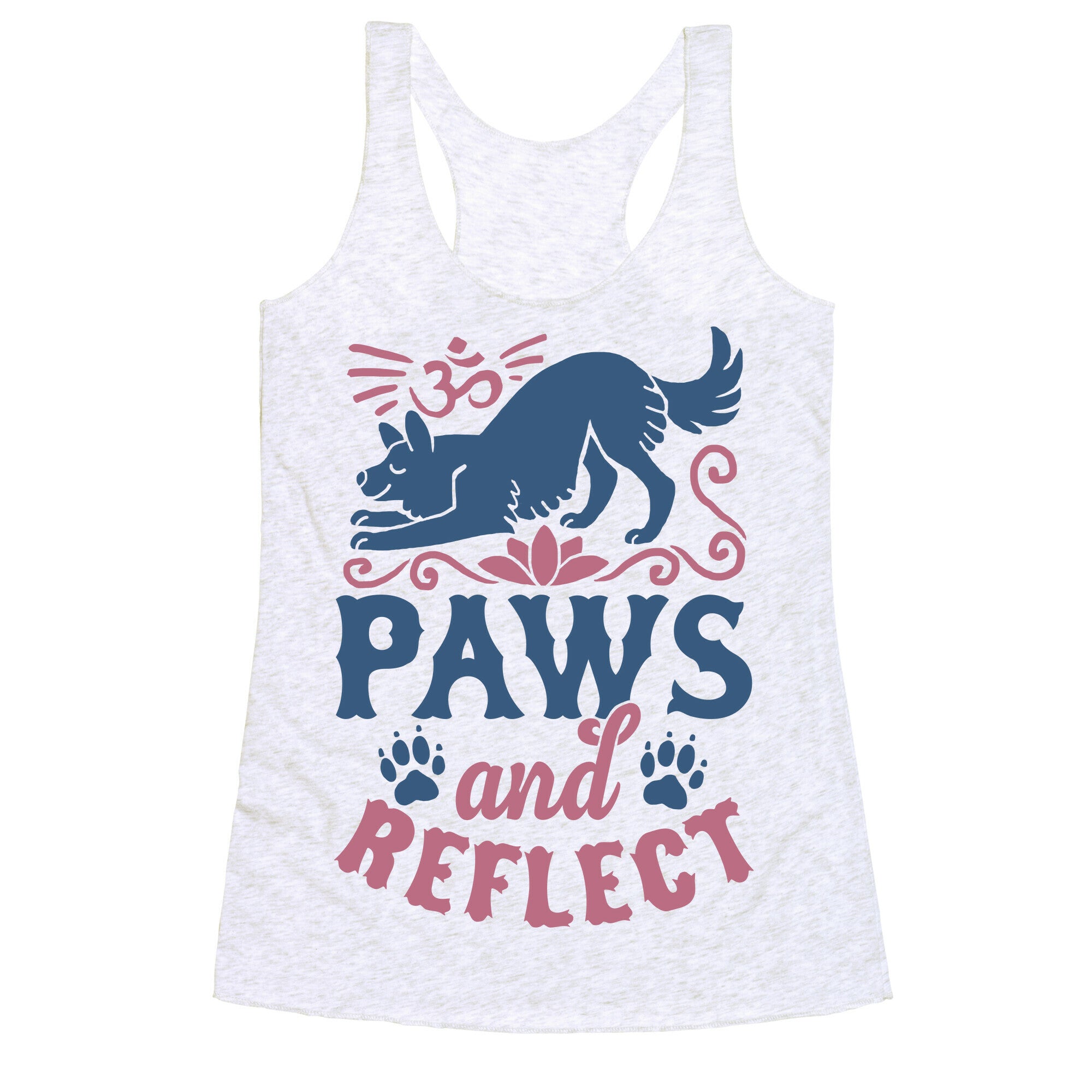 Paws And Reflect (Dog) Racerback Tank