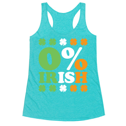 Zero Percent Irish Racerback Tank
