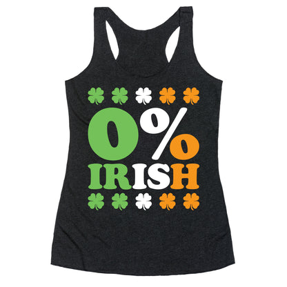 Zero Percent Irish Racerback Tank