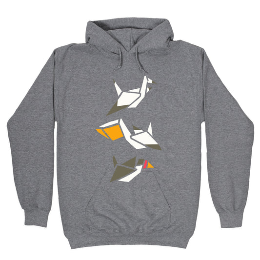 Nautical Origami Seabirds Hoodie