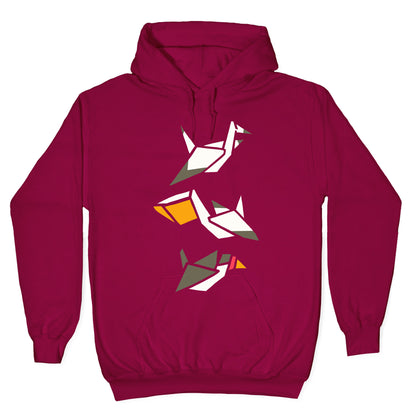 Nautical Origami Seabirds Hoodie