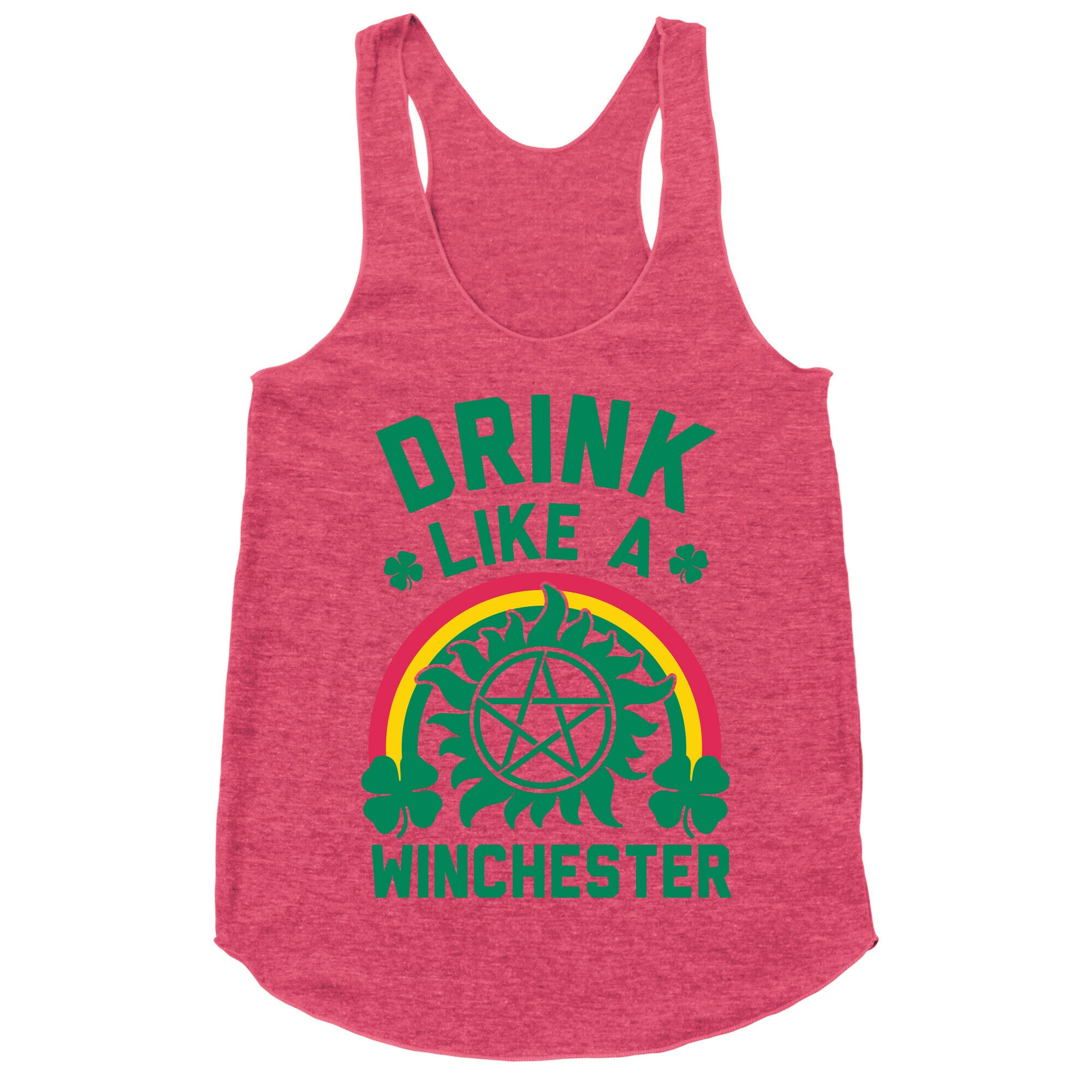 Drink Like A Winchester (St. Patrick's Day) Racerback Tank