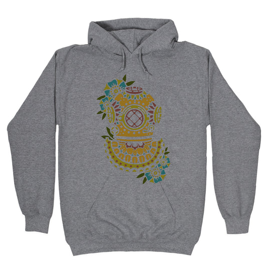 Floral Diving Helmet Hoodie