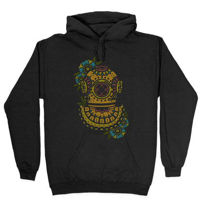Floral Diving Helmet Hoodie
