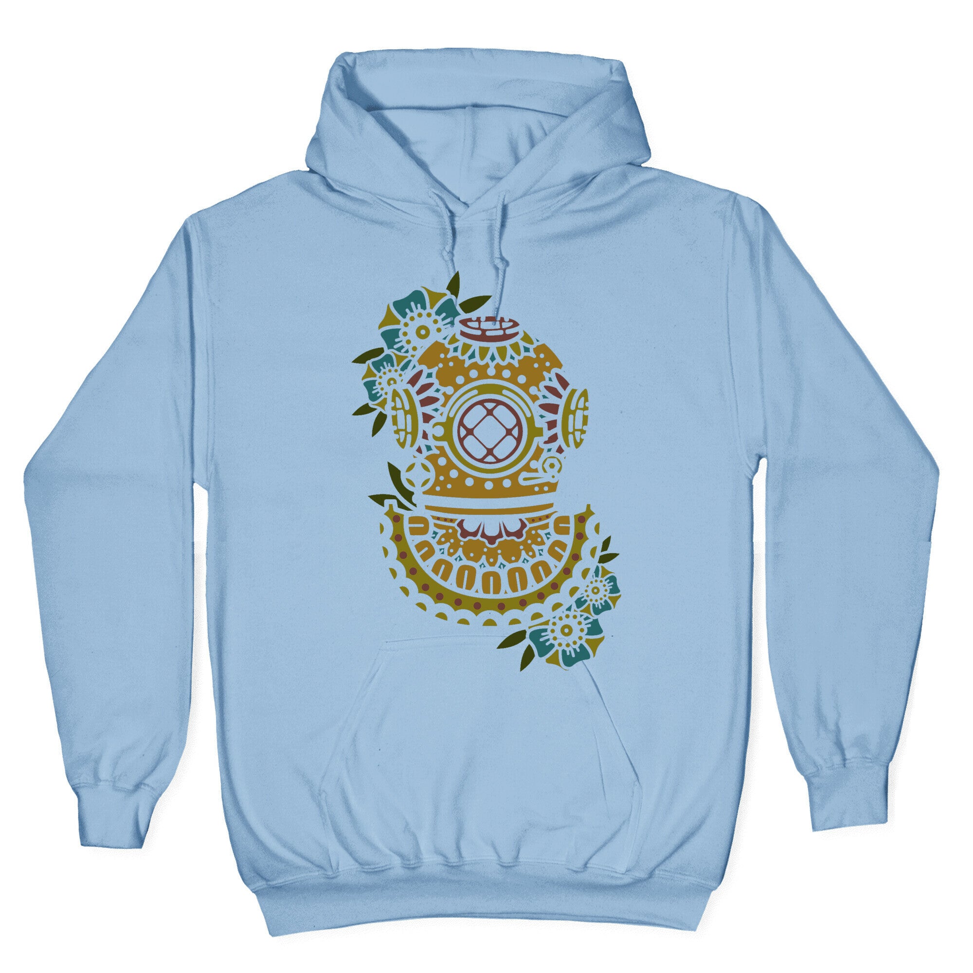 Floral Diving Helmet Hoodie