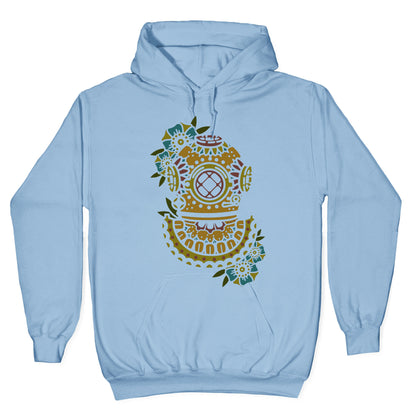 Floral Diving Helmet Hoodie