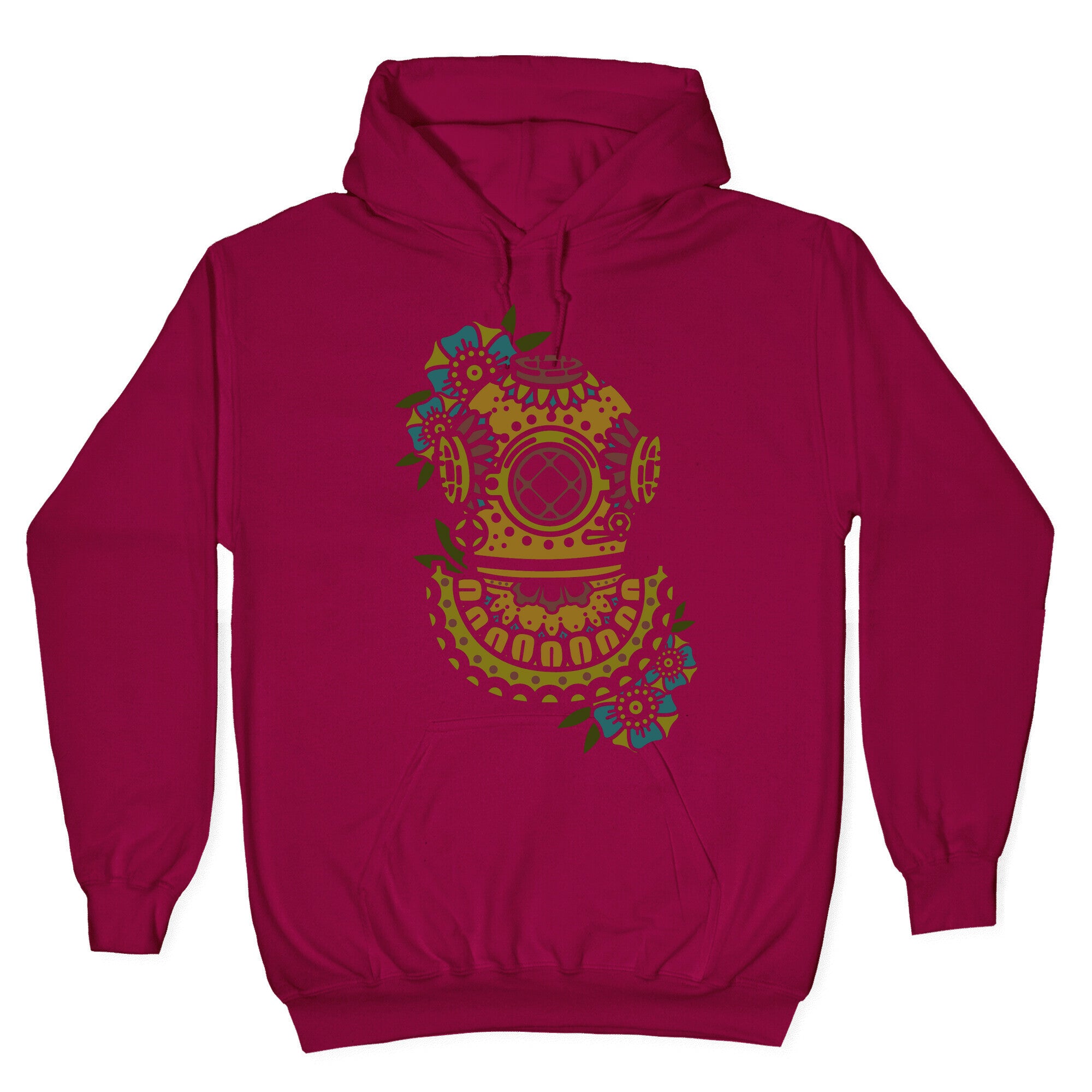 Floral Diving Helmet Hoodie