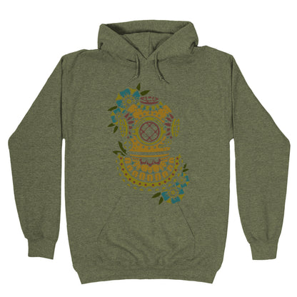 Floral Diving Helmet Hoodie