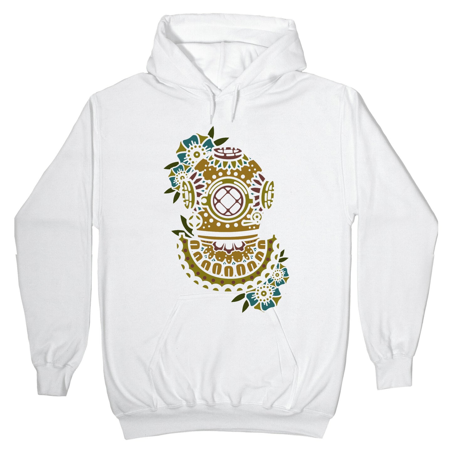 Floral Diving Helmet Hoodie