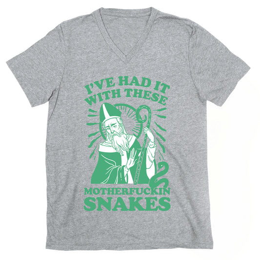 I've Had It With These Motherfuckin Snakes V-Neck