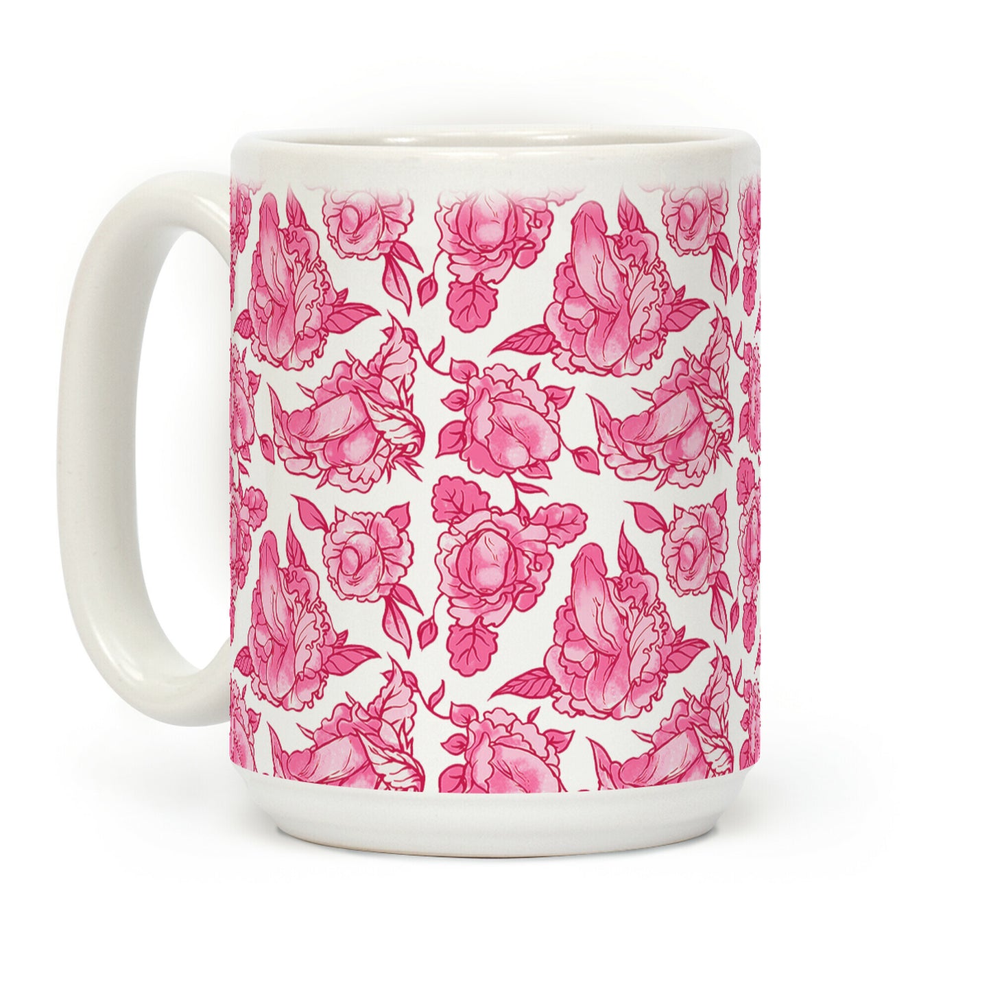 Floral Penis Mug Coffee Mug