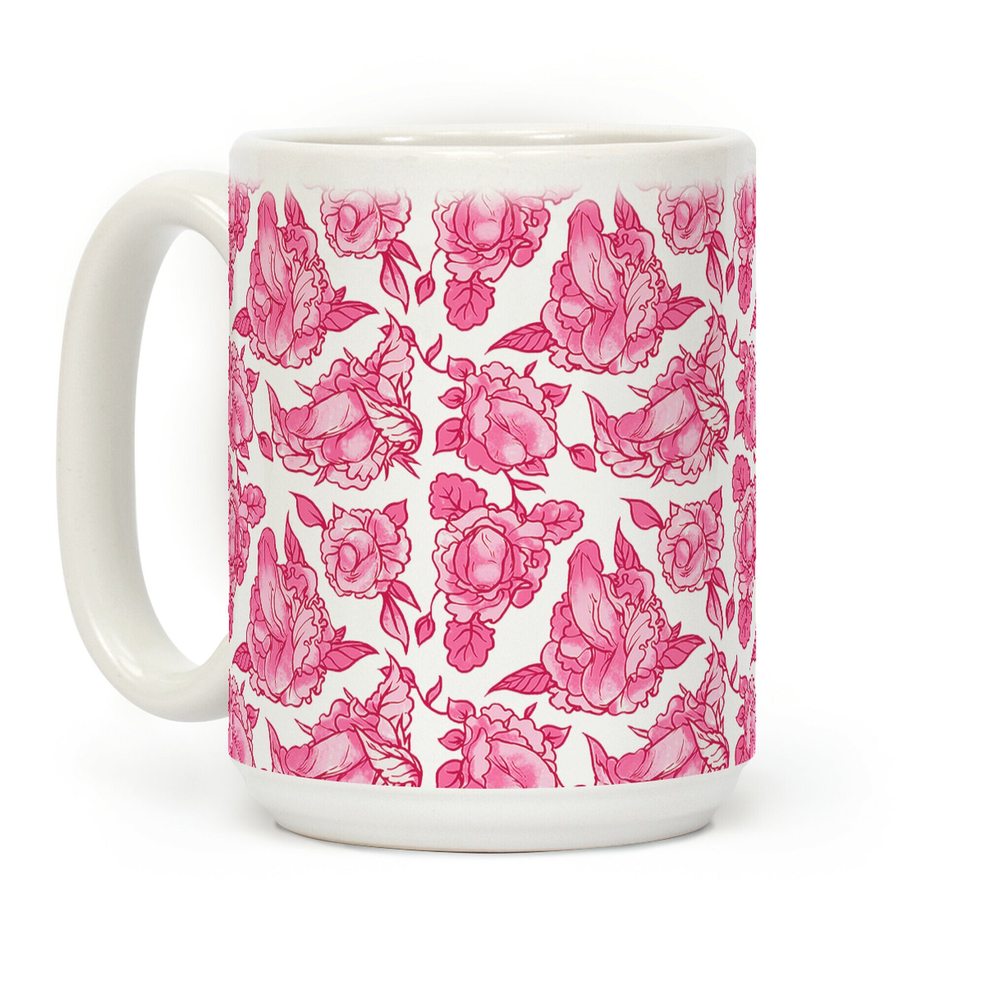 Floral Penis Mug Coffee Mug