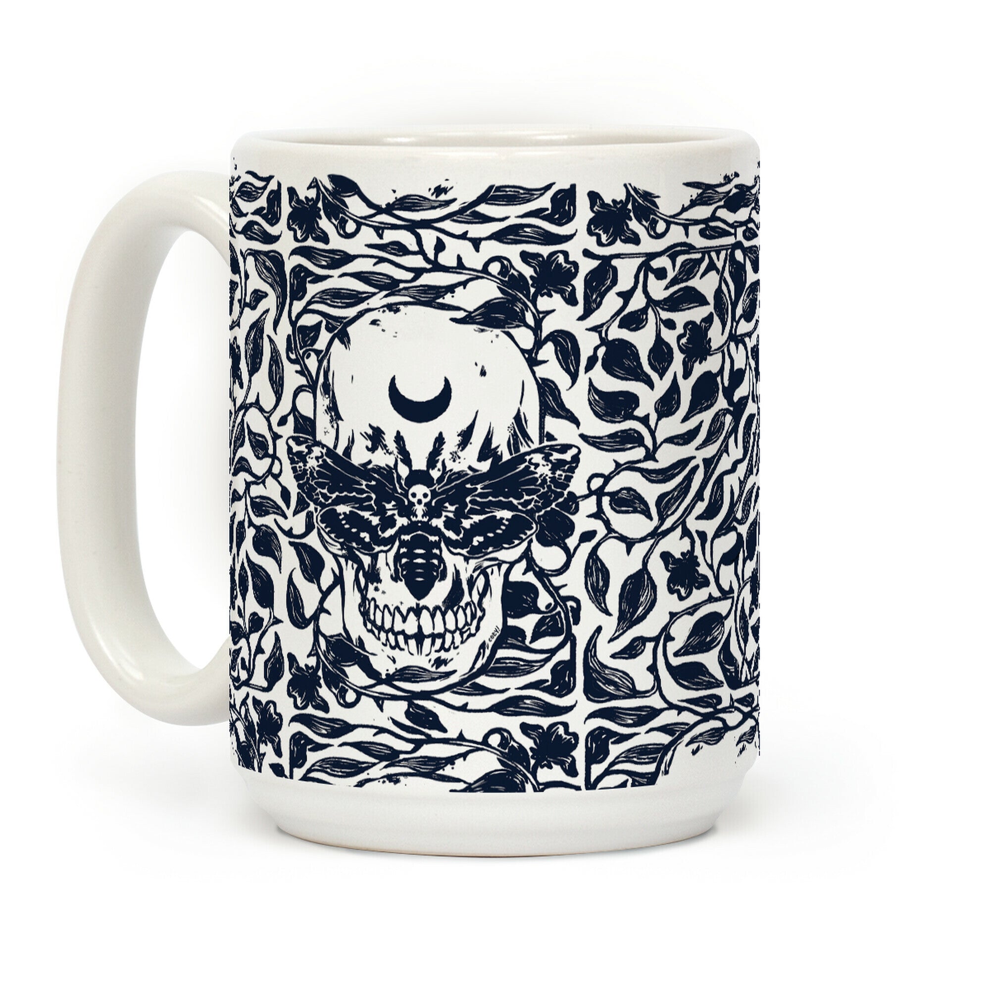 Skull Moth Coffee Mug