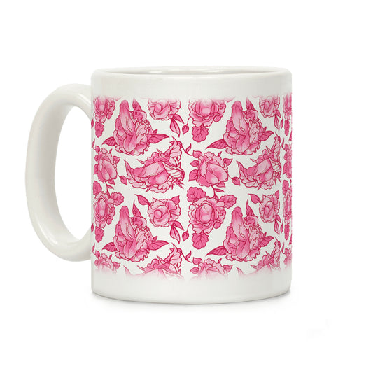 Floral Penis Pink Coffee Mug