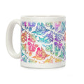 Floral Penis Rainbow Coffee Mug