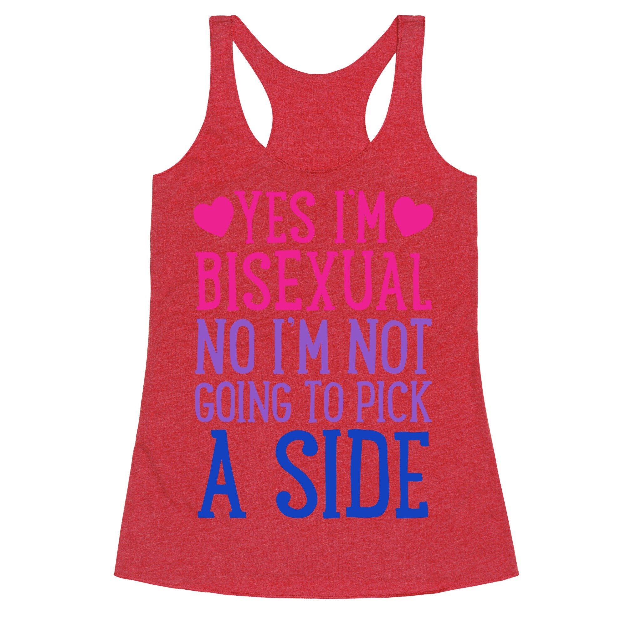 Yes I'm Bisexual Racerback Tank