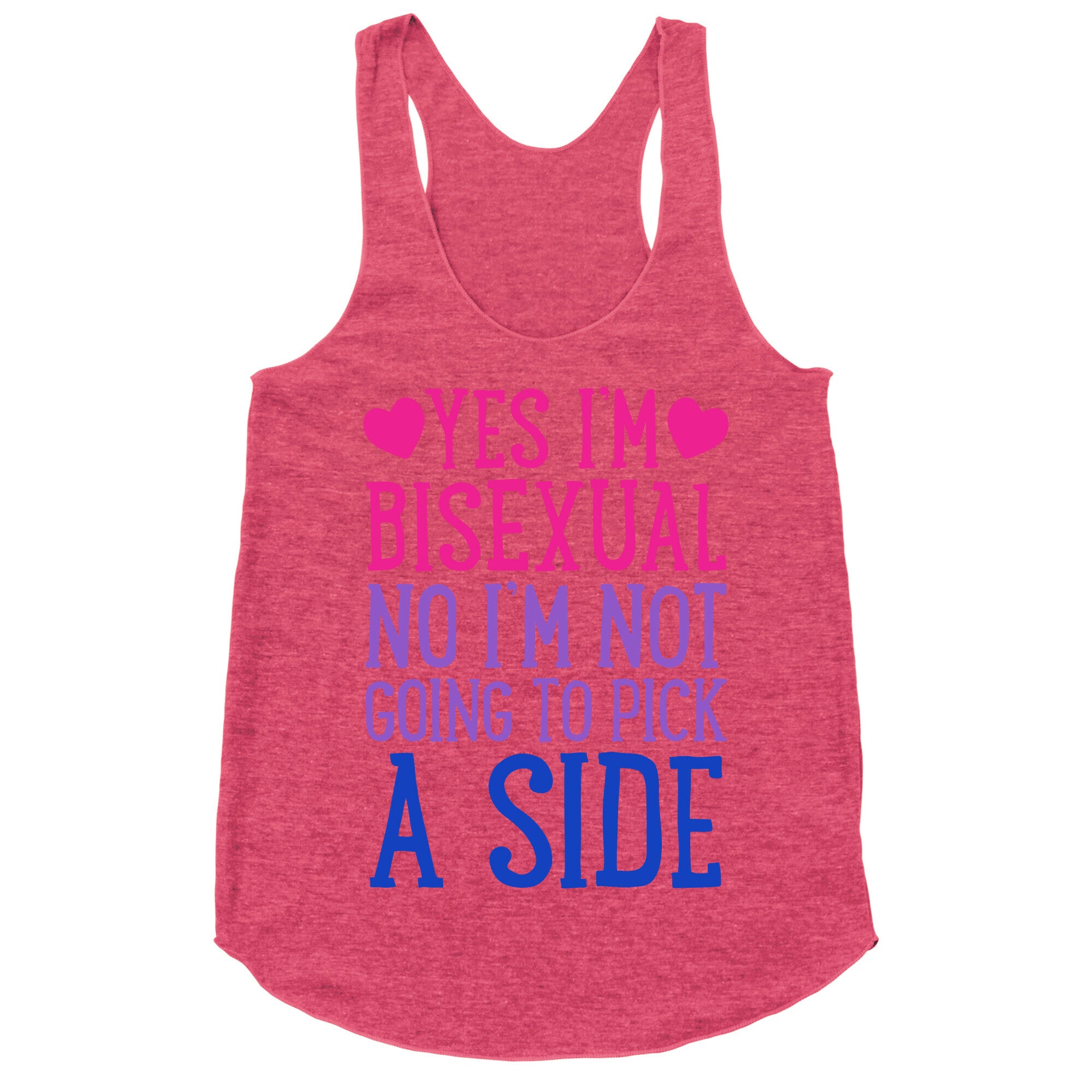 Yes I'm Bisexual Racerback Tank
