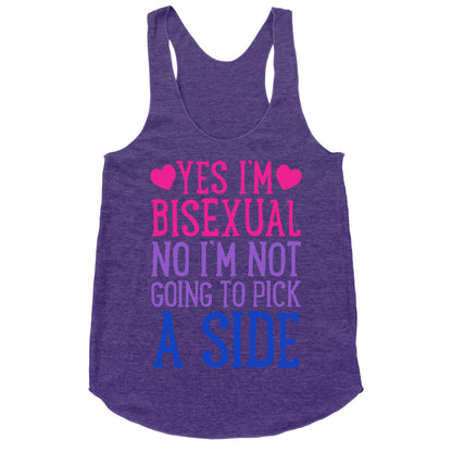 Yes I'm Bisexual Racerback Tank