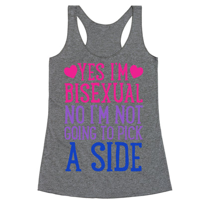 Yes I'm Bisexual Racerback Tank